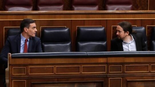 Pedro S&aacute;nchez y Pablo Iglesias