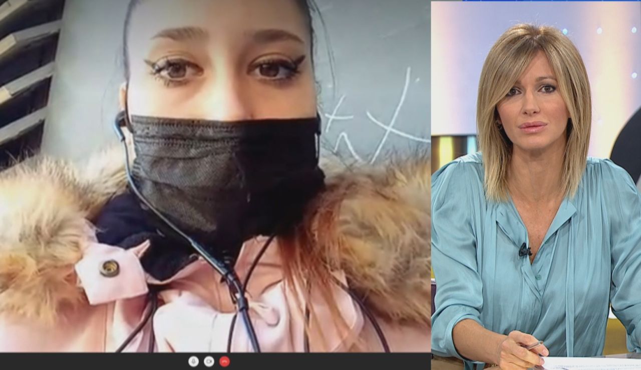 Enfrentamiento entre Susanna Griso y la joven antimascarillas. Enfrentamiento entre Susanna Griso y la joven antimascarillas.