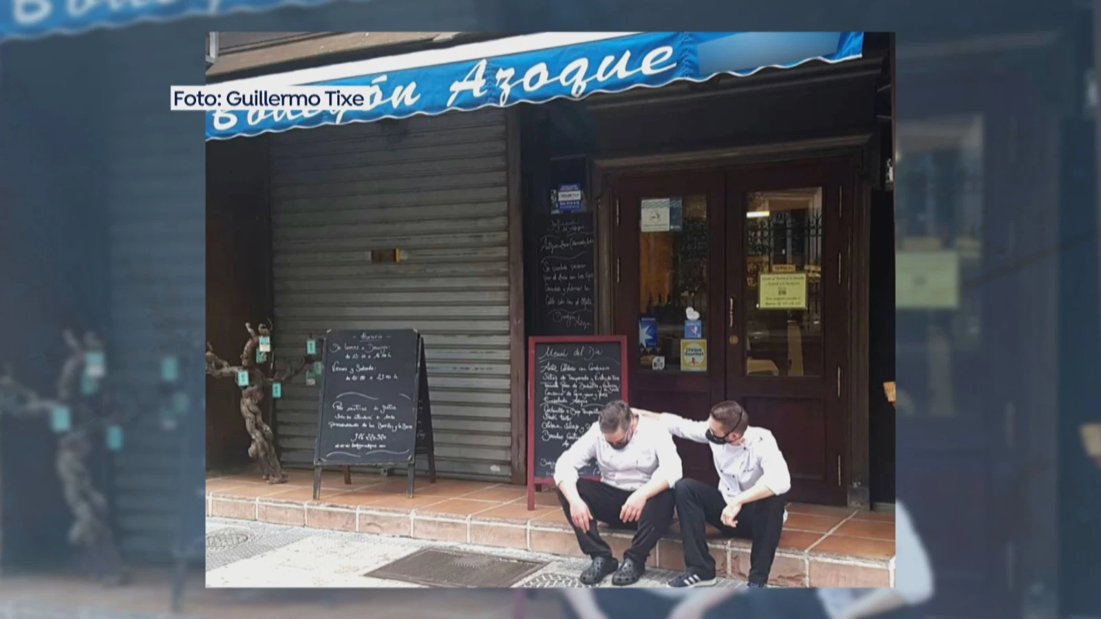 Un hostelero derrumbado