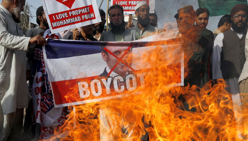 Boicot a los productos franceses en países musulmanes tras las palabras de Emmanuel Macron 
