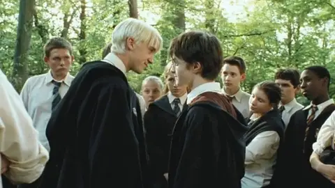 Tom Felton y Daniel Radcliffe en 'Harry Potter' Tom Felton y Daniel Radcliffe en 'Harry Potter'