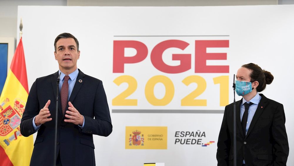 Pedro Sánchez y Pablo Iglesias comparecen para explicar el acuerdo de presupuestos 