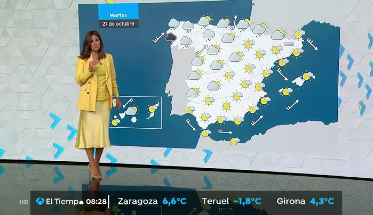 Suben las temperaturas ligeramente pero continúan las lluvias en zonas de Galicia, Asturias, Navarra y País Vasco Suben las temperaturas ligeramente pero continúan las lluvias en zonas de Galicia, Asturias, Navarra y País Vasco