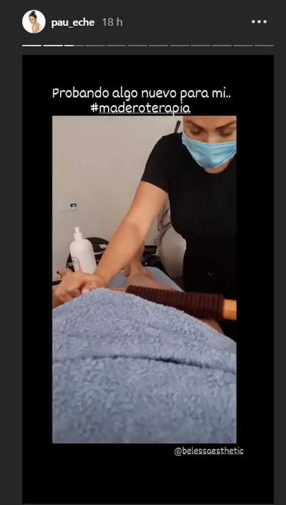Tratamiento de maderoterapia de Paula Echevarría