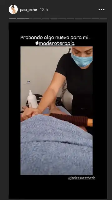 Tratamiento de maderoterapia de Paula Echevarría Tratamiento de maderoterapia de Paula Echevarría