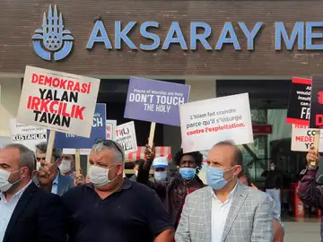 Protestas contra Macron en Estambul Protestas contra Macron en Estambul