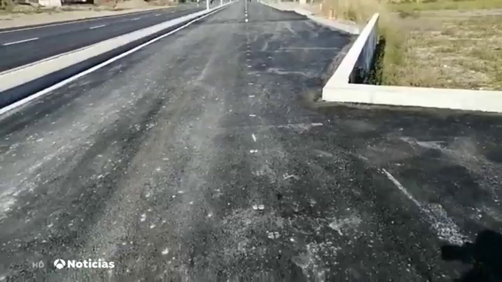 Así es la carretera con 
