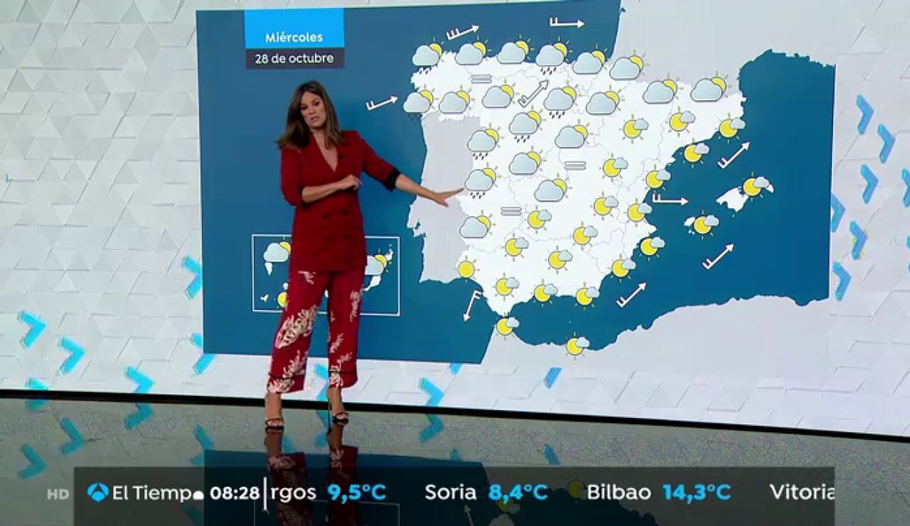 Miércoles con un ligero ascenso en las temperaturas de forma generalizada, tendencia que se mantendrá el resto de semana Miércoles con un ligero ascenso en las temperaturas de forma generalizada, tendencia que se mantendrá el resto de semana