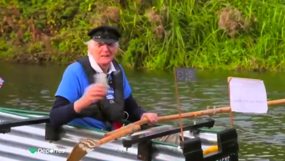 Mick Stanely, exmilitar de 80 años, construye un barco de hojalata para navegar 160 kilómetros