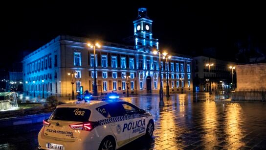La Puerta del Sol durante el toque de queda