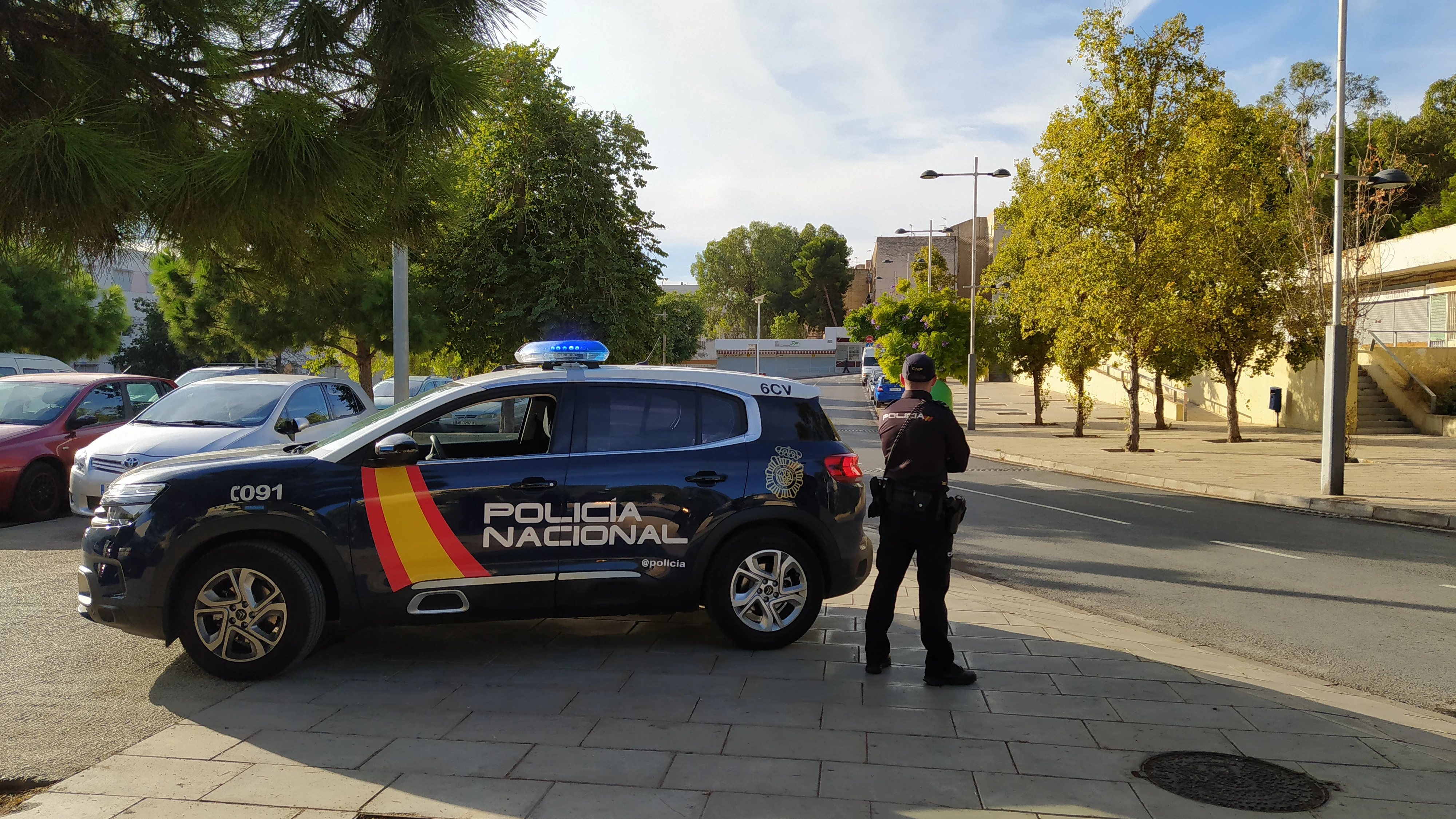 Una patrulla de la Polic&iacute;a Nacional
