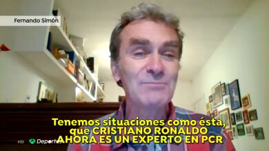 La respuesta entre risas de Fernando Simón a Cristiano Ronaldo: 