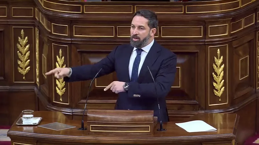 Santiago Abascal califica a Pablo Casado de "líder de la servil oposición" Santiago Abascal califica a Pablo Casado de "líder de la servil oposición"