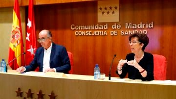 Elena Andradas y Antonio Zapatero, en rueda de prensa