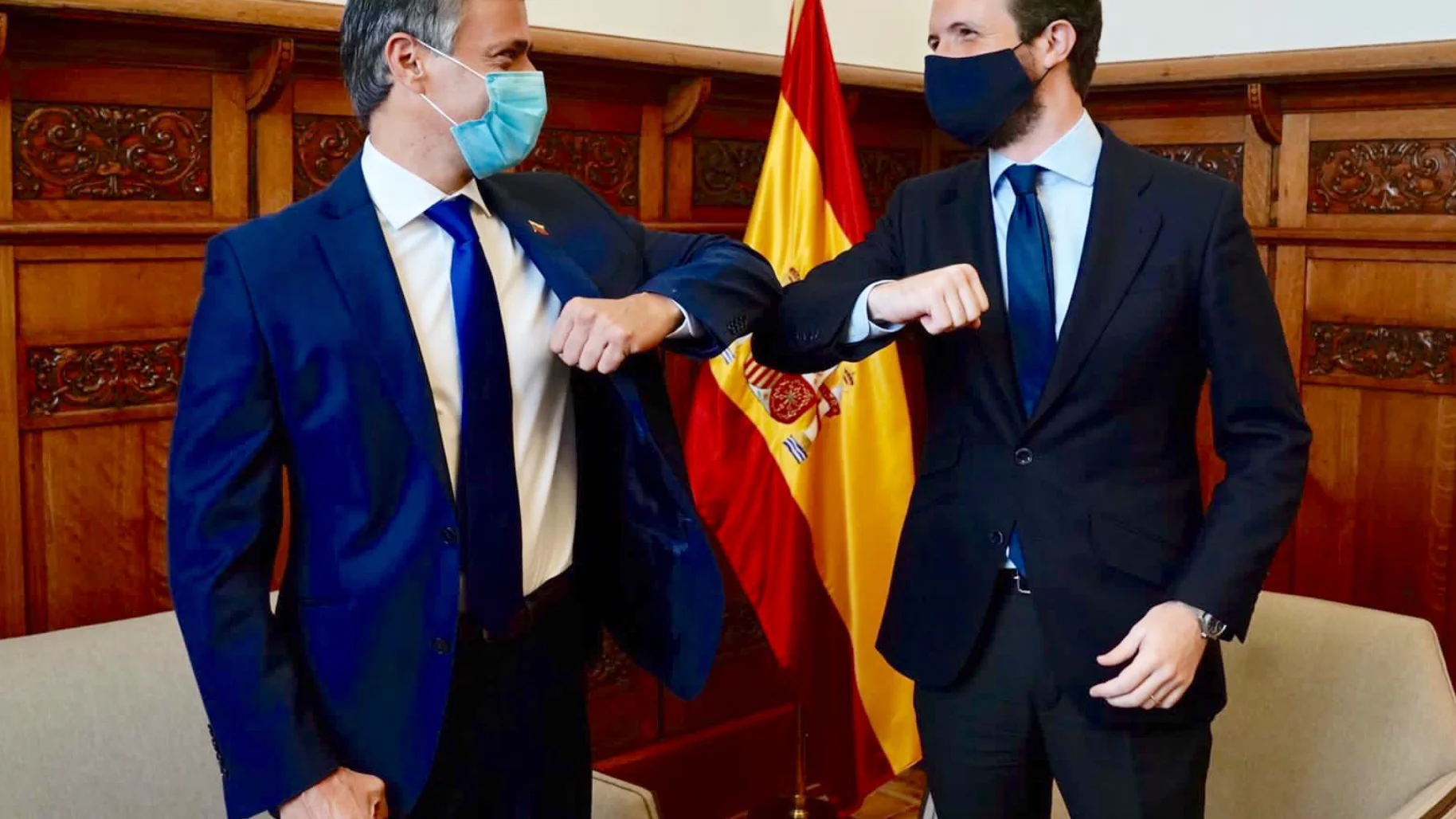 Reunión Pablo Casado Leopoldo López Reunión Pablo Casado Leopoldo López