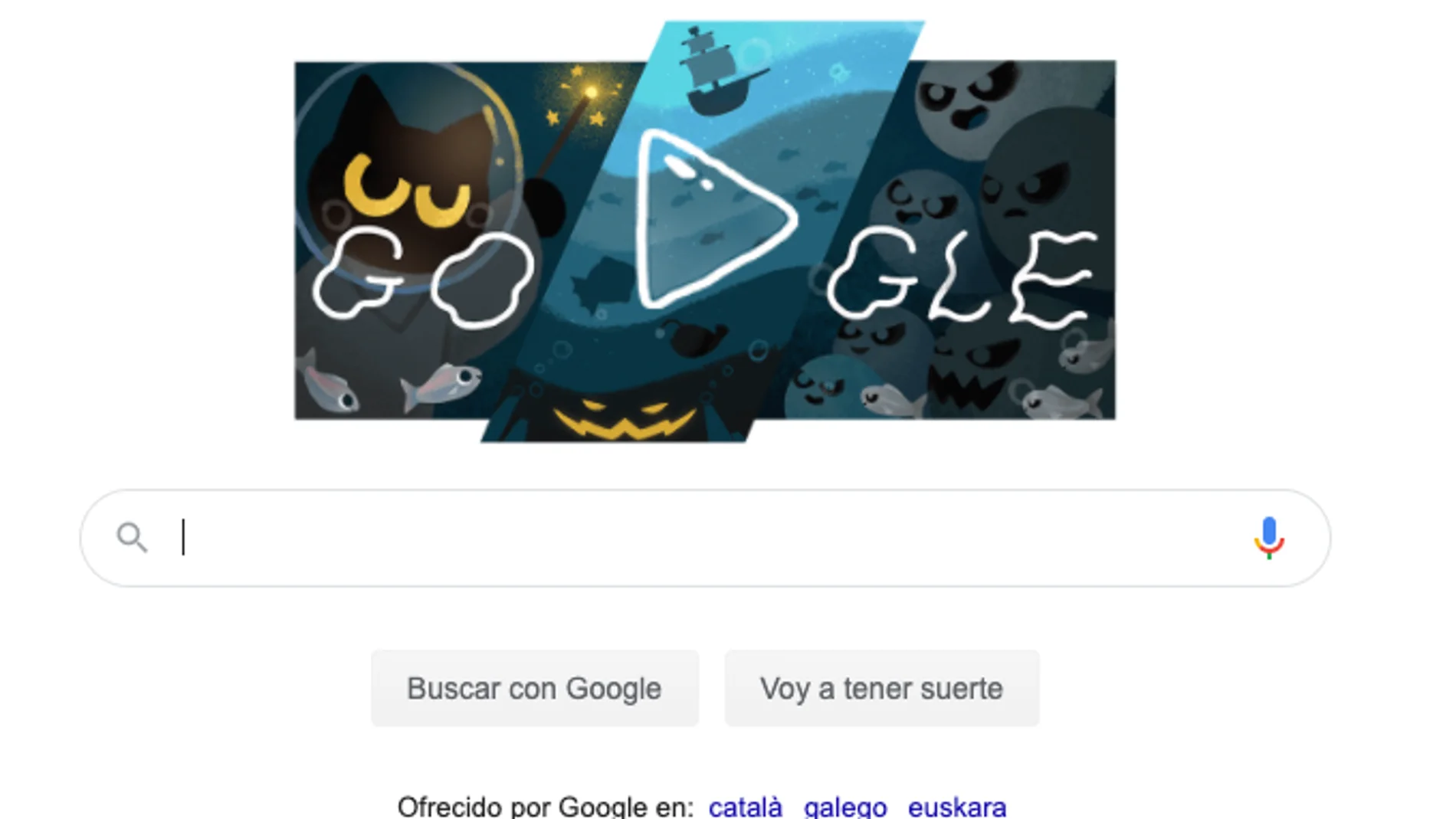 Halloween 2020: Google se disfraza de gato negro en su doodle con un divertido juego de fantasmas Halloween 2020: Google se disfraza de gato negro en su doodle con un divertido juego de fantasmas