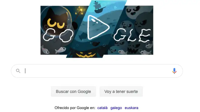 Halloween 2020: Google se disfraza de gato negro en su doodle con un divertido juego de fantasmas Doodle de Google para celebrar Halloween