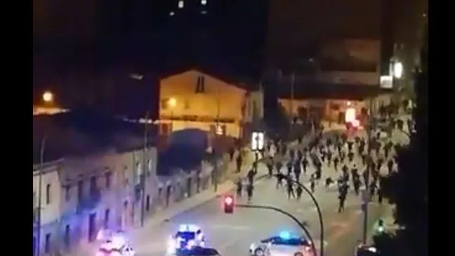 Disturbios en Burgos contra las restricciones por el coronavirus Coronavirus