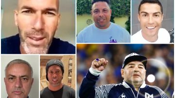 Deportistas felicitando a Maradona por su 60 cumpleaños