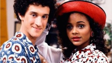 Lark Voorhies y Dustin Diamond en 'Salvados por la campana'