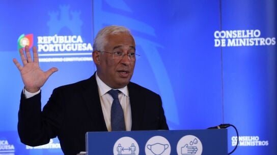 Ant&oacute;nio Costa, primer ministro de Portugal, en rueda de prensa
