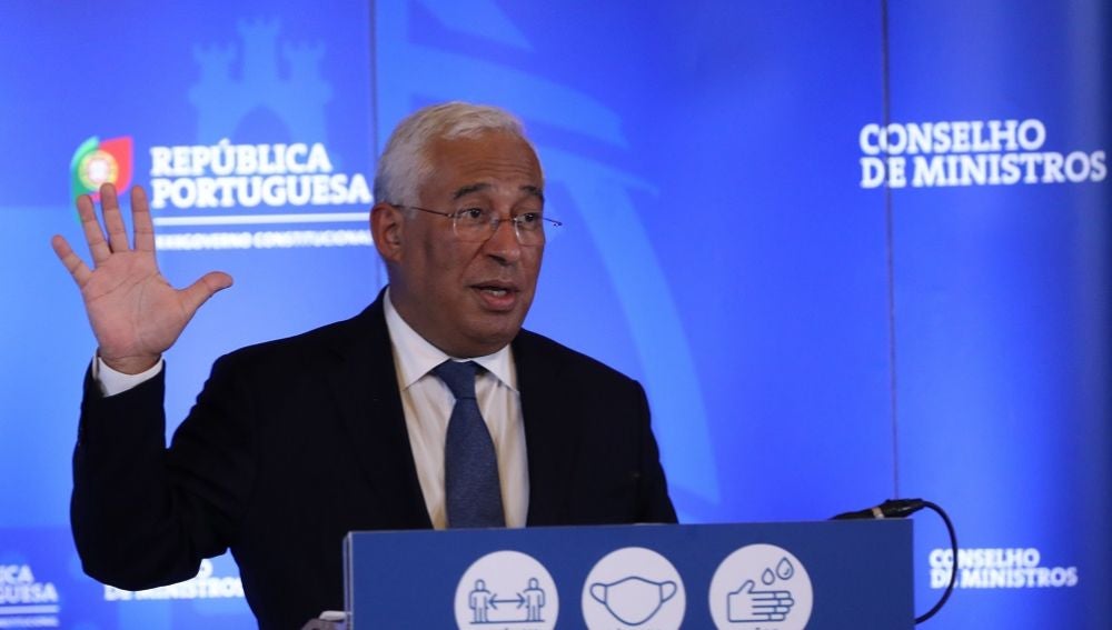 António Costa, primer ministro de Portugal, en rueda de prensa
