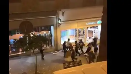 Disturbios en Logroño por las nuevas restricciones contra el coronavirus Coronavirus