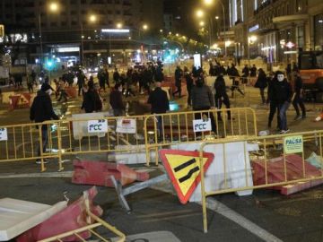Disturbios en Madrid tras las protestas contra las restricciones por el coronavirus