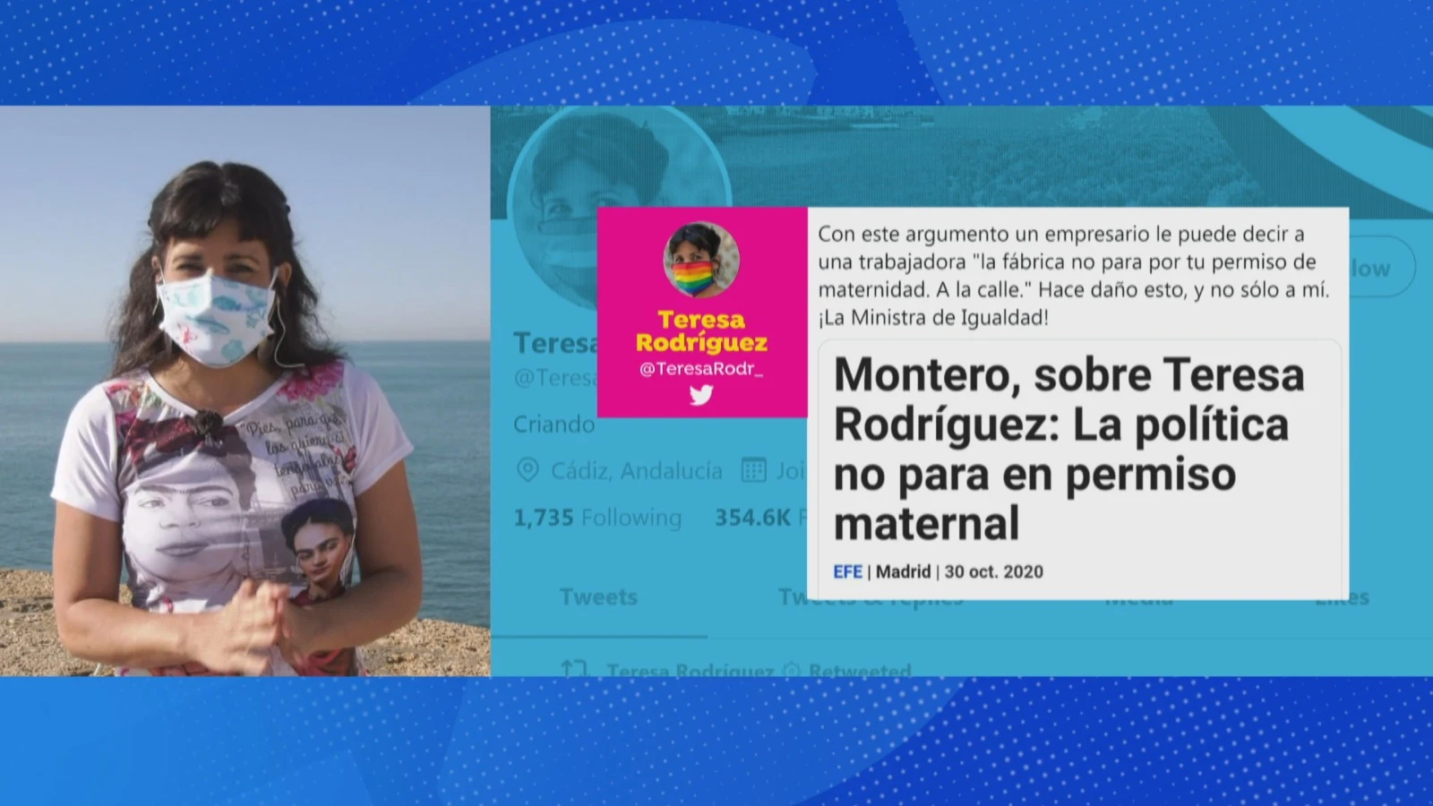 Teresa Rodr&iacute;guez en Espejo P&uacute;blico
