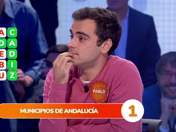 Un municipio andaluz complica la ‘Sopa de Letras’ del equipo naranja en ‘Pasapalabra’ Un municipio andaluz complica la ‘Sopa de Letras’ del equipo naranja en ‘Pasapalabra’