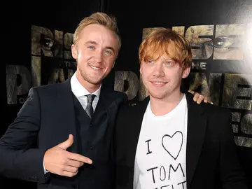 Tom Felton y Rupert Grint Tom Felton y Rupert Grint