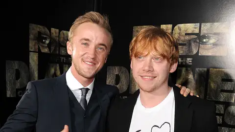 Tom Felton y Rupert Grint Tom Felton y Rupert Grint