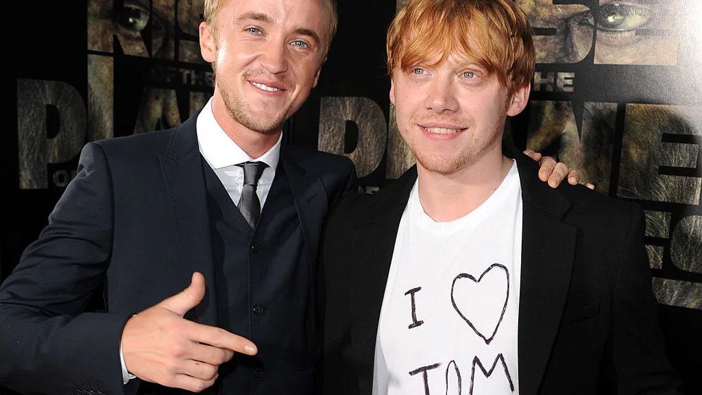 Tom Felton y Rupert Grint Tom Felton y Rupert Grint