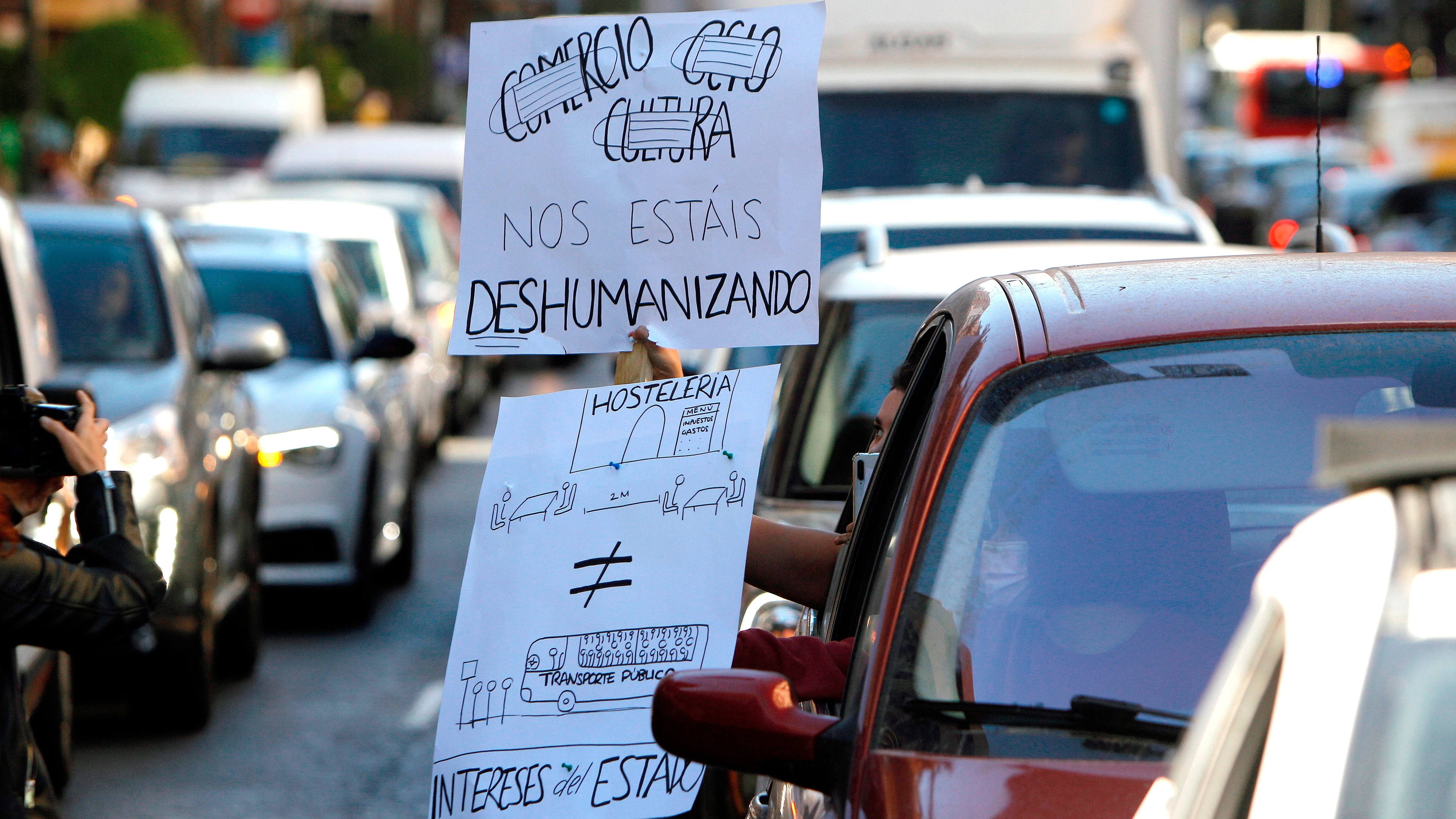 Protestas empresarios y trabajadores del ocio nocturno, hostelería y los espectáculos Protestas empresarios y trabajadores del ocio nocturno, hostelería y los espectáculos