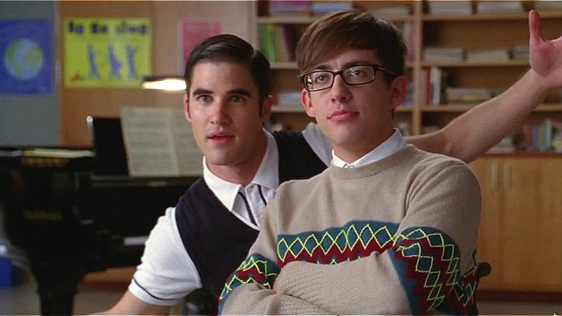 Darren Criss y Kevin McHale en 'Glee'
