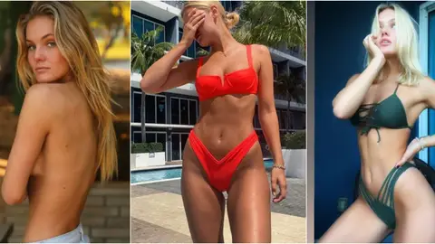 La extenista Sofya Zhuk posa en su cuenta de Instagram La extenista Sofya Zhuk posa en su cuenta de Instagram