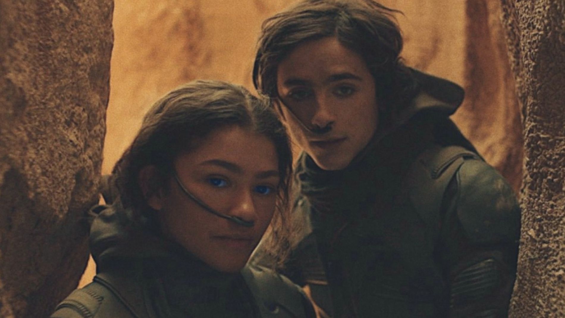 Zendaya y Timoth&eacute;e Chalamet en 'Dune'