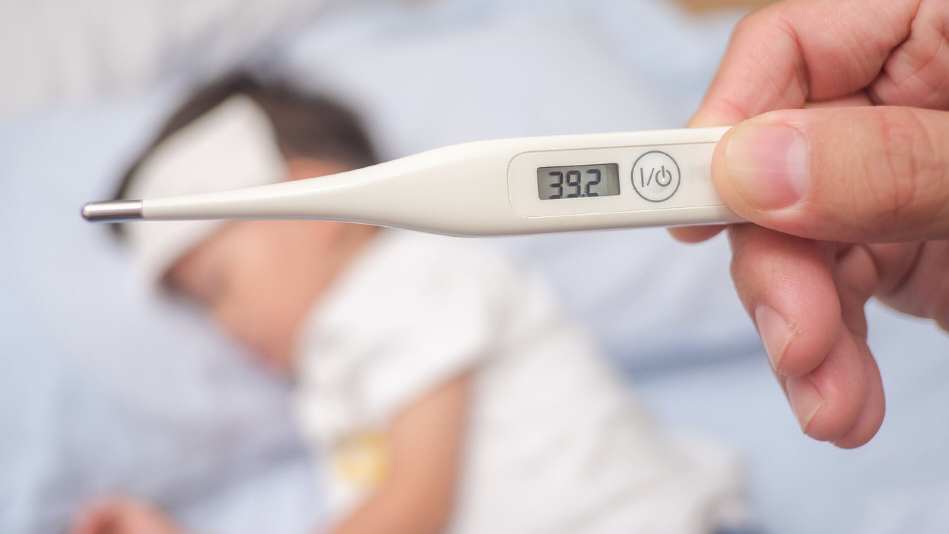 Niño con fiebre