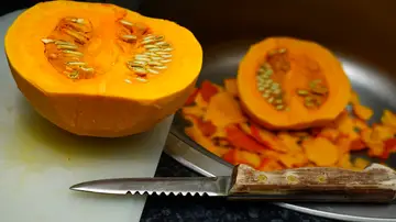 Cómo pelar una calabaza