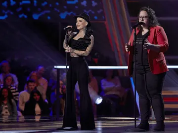 Marta Santos y Haizea Gómez cantan 'Quisiera ser' en la Batalla Final de 'La Voz' Marta Santos y Haizea Gómez cantan 'Quisiera ser' en la Batalla Final de 'La Voz'
