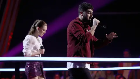 Gonzalo Alhambra y Johanna Polvillo cantan ‘What you’re made of’ en la Batalla Final de ‘La Voz’ Gonzalo Alhambra y Johanna Polvillo cantan ‘What you’re made of’ en la Batalla Final de ‘La Voz’