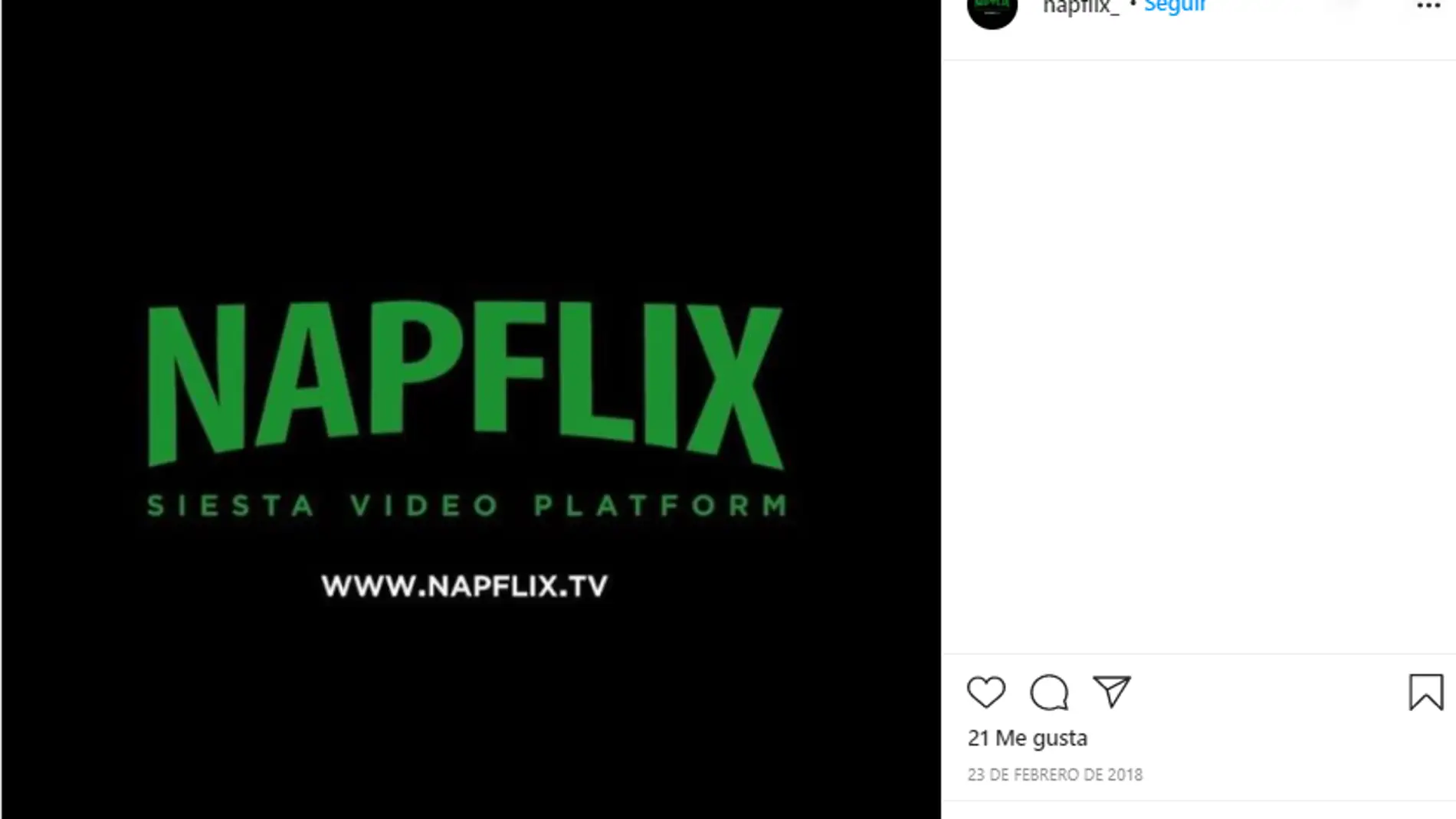 Instagram de @napflix_
