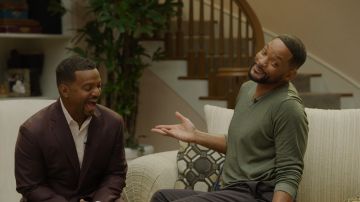 Alfonso Ribeiro y Will Smith en la reunión de 'El Príncipe de Bel-Air'