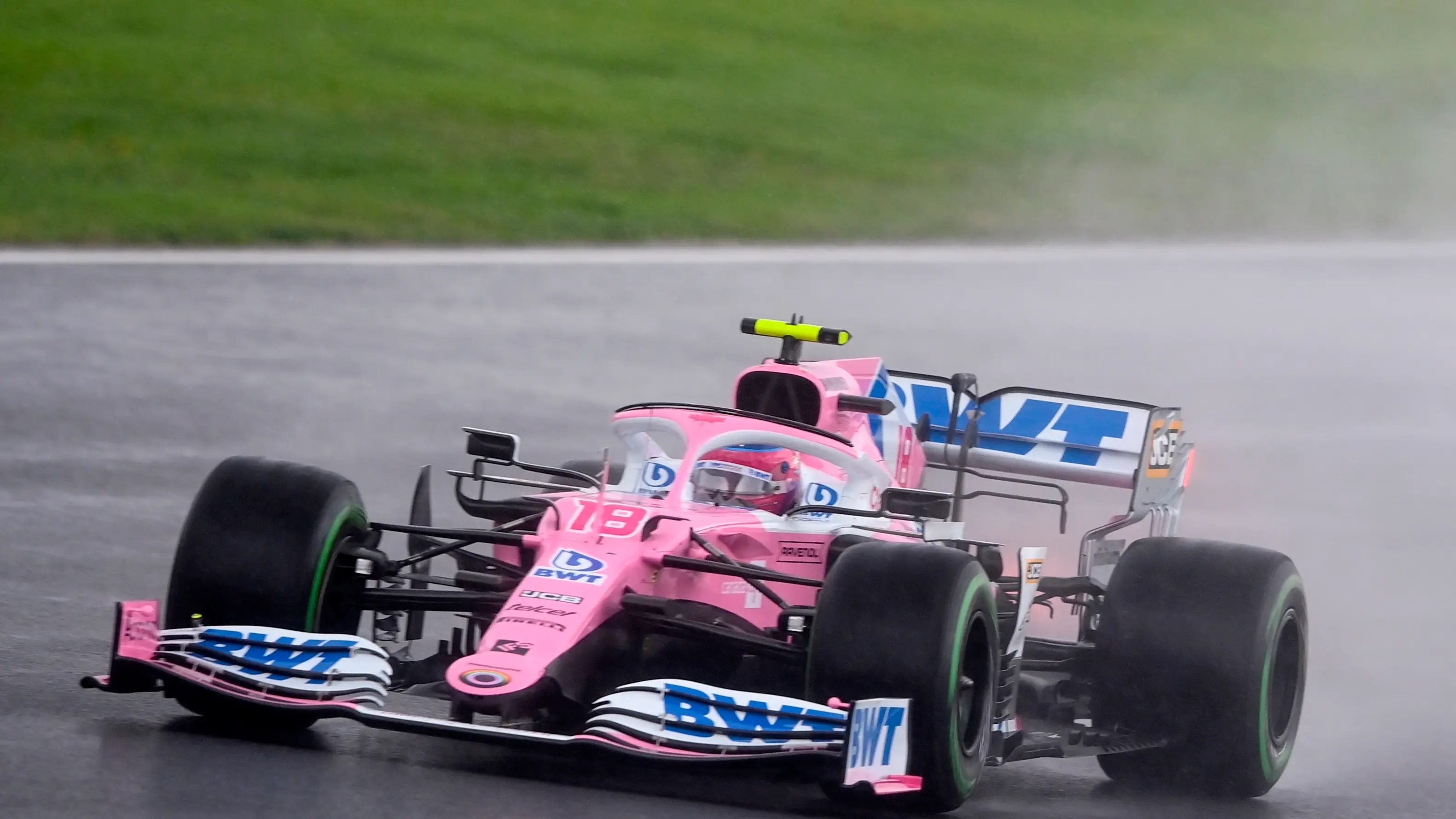 Lance Stroll consigue su primera pole