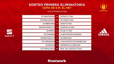 Cardassar - Atlético de Madrid, Ciudad de Lucena - Sevilla y Terrassa - Valencia en la primera ronda de la Copa del Rey