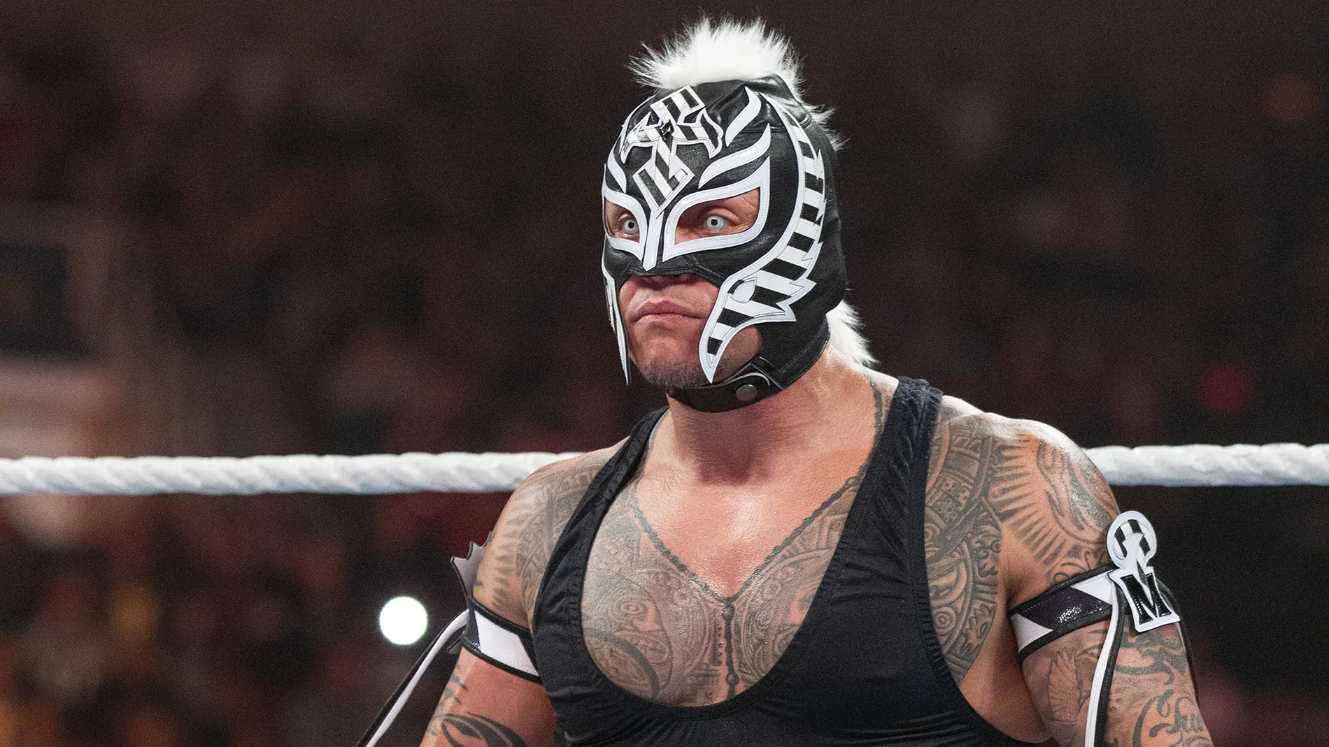 El Rey Mysterio se quita por primera vez la máscara y muestra su rostro por amor El Rey Mysterio se quita por primera vez la máscara y muestra su rostro por amor
