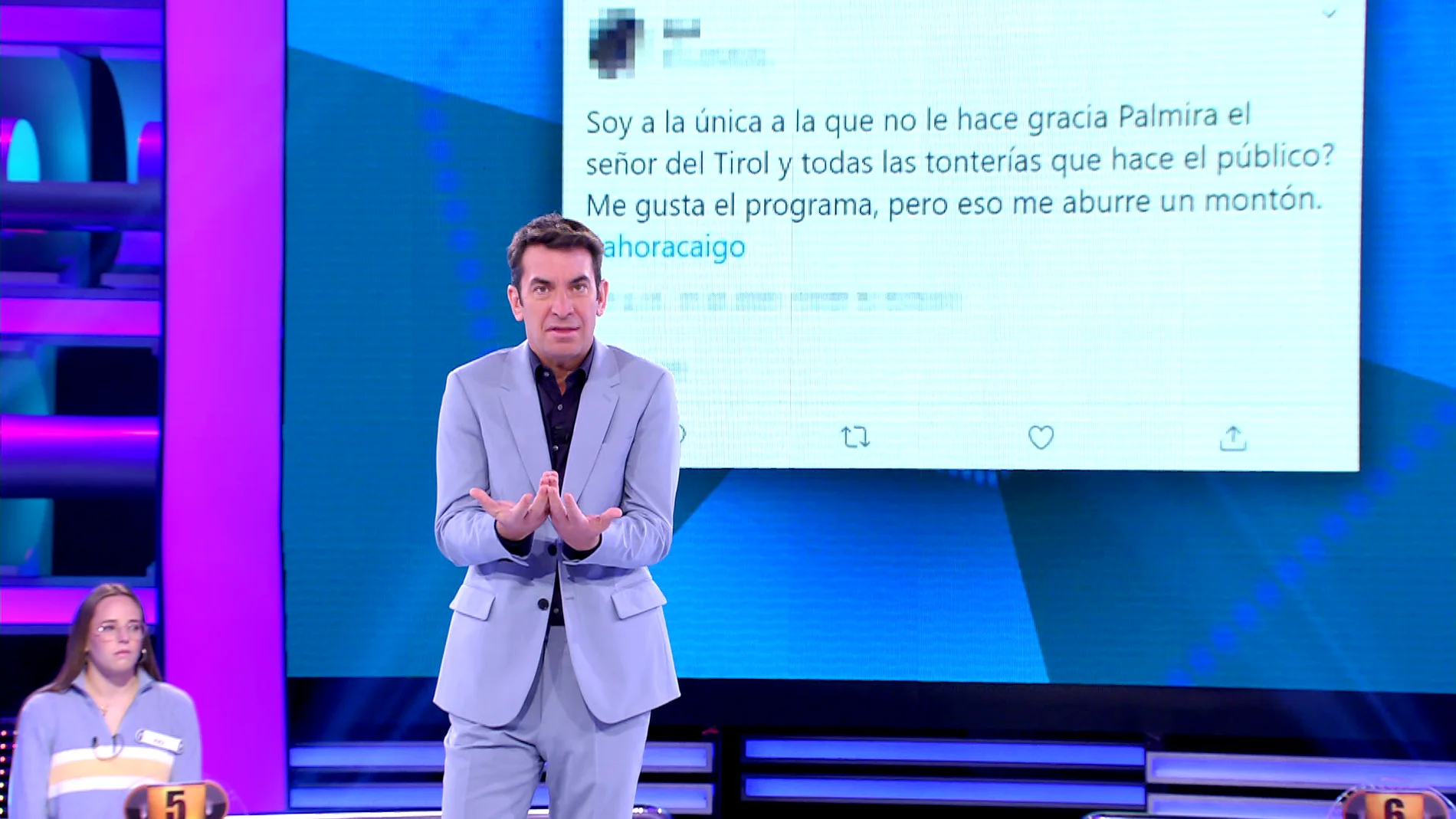 Arturo Valls responde a un tuit muy crítico sobre ‘¡Ahora caigo!’ y sus ‘fowellers’