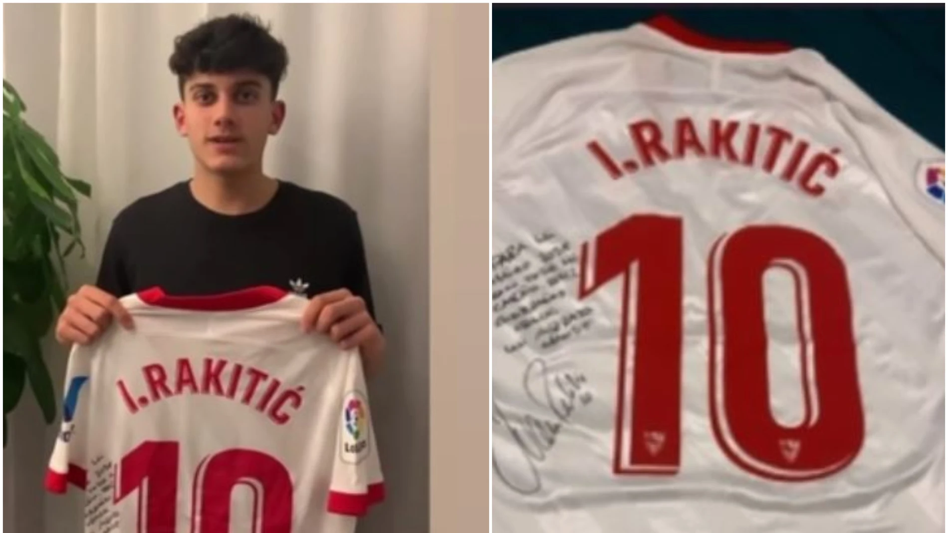 El regalo de Rakitic al hijo de Reyes El regalo de Rakitic al hijo de Reyes