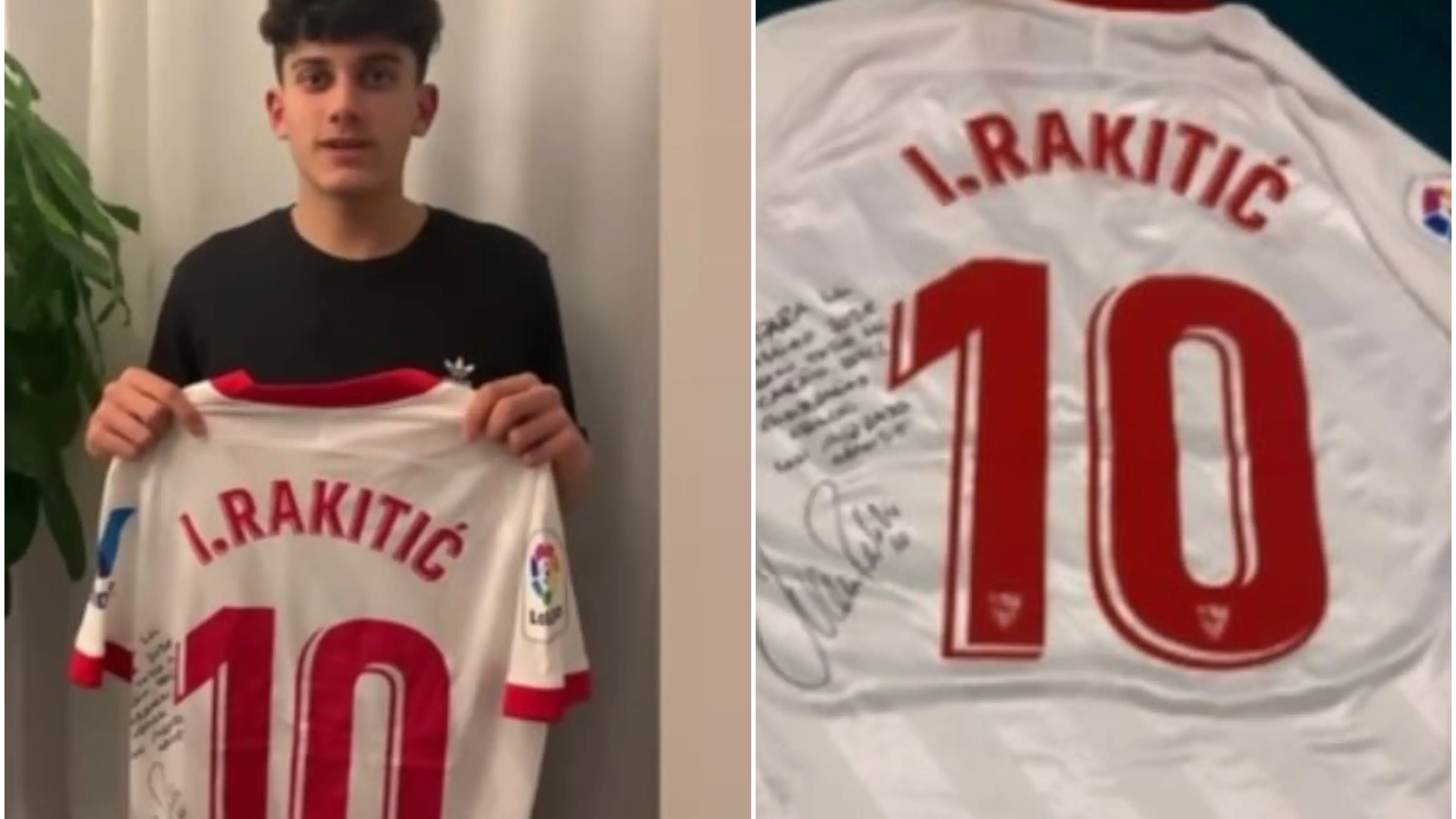 El regalo de Rakitic al hijo de Reyes El regalo de Rakitic al hijo de Reyes