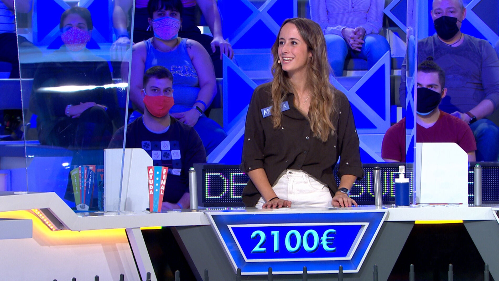 La gran jugada de Andrea en &lsquo;La ruleta de la suerte&rsquo;: &ldquo;Tienes un bote en tu marcador&rdquo;